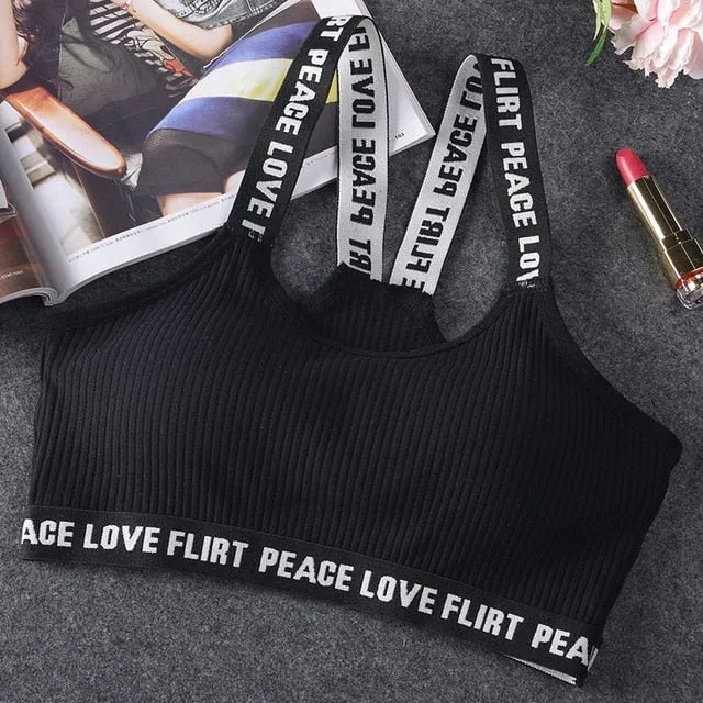 Letter Sports Bra