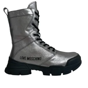 LOVE MOSCHINO HIGH METAL SNEAKERS