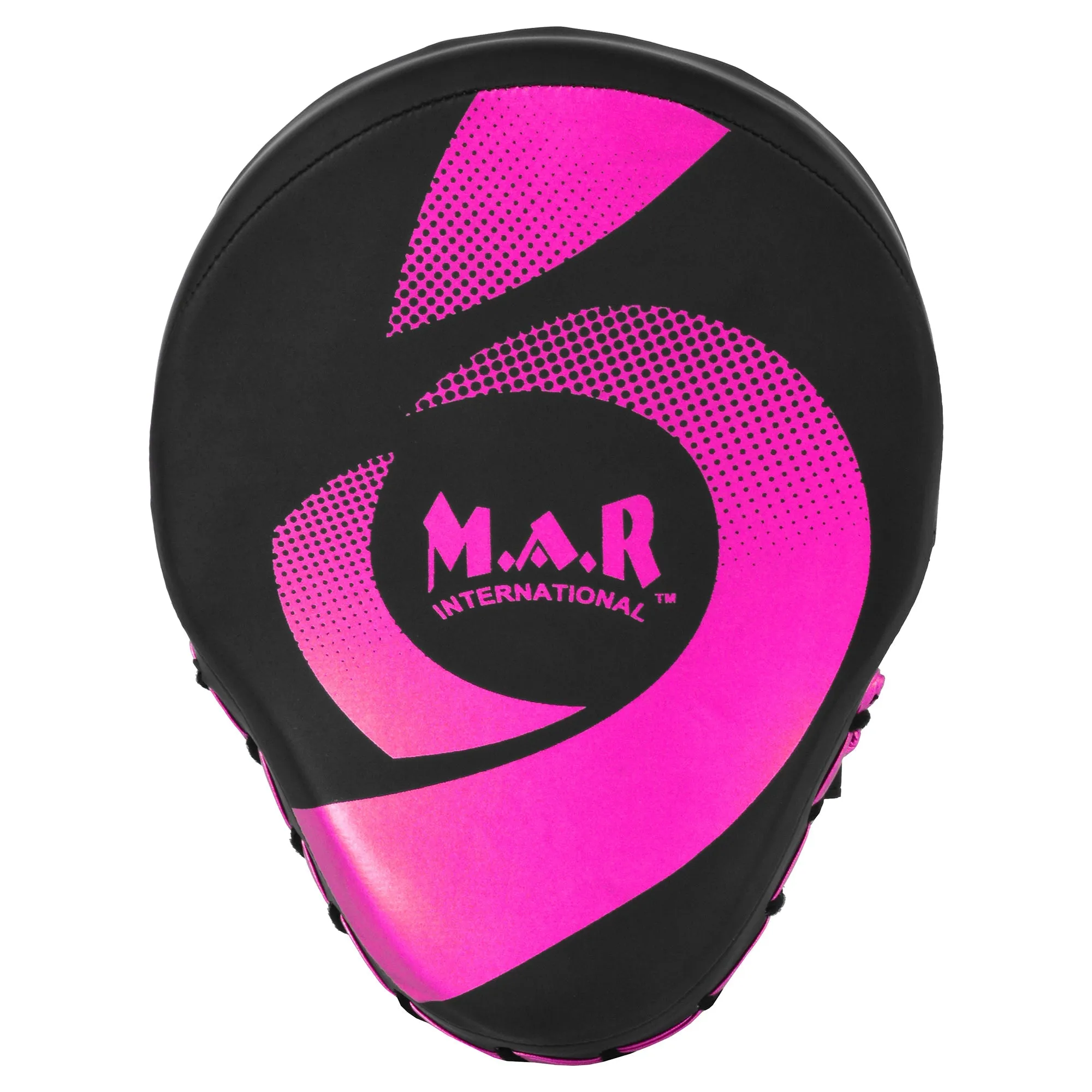 MAR-195I | Black & Pink Hybrid Curved Focus Mitts