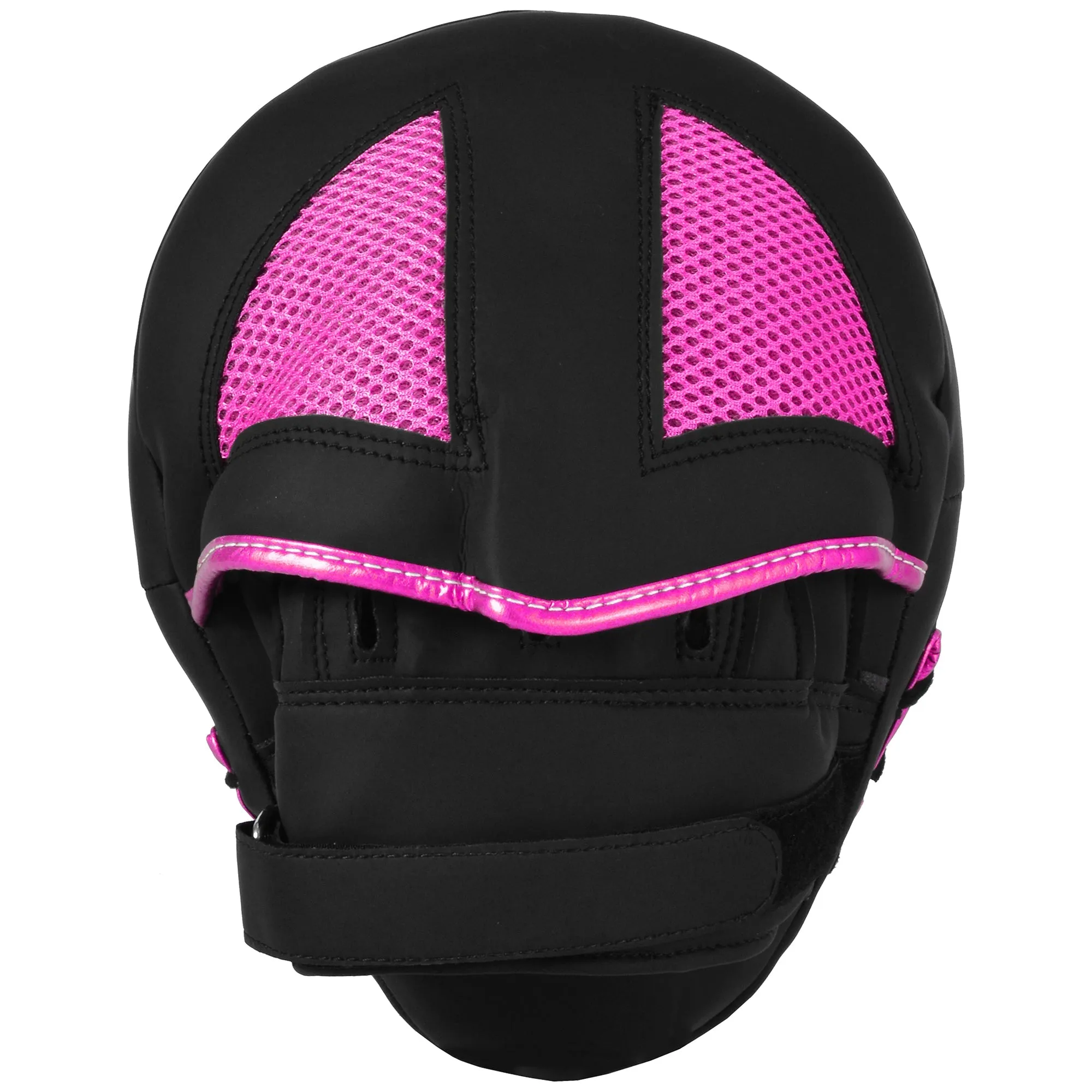 MAR-195I | Black & Pink Hybrid Curved Focus Mitts