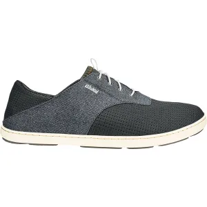 Men's OluKai Nohea Moku Dark Shadow/Dark Shadow Canvas/Mesh