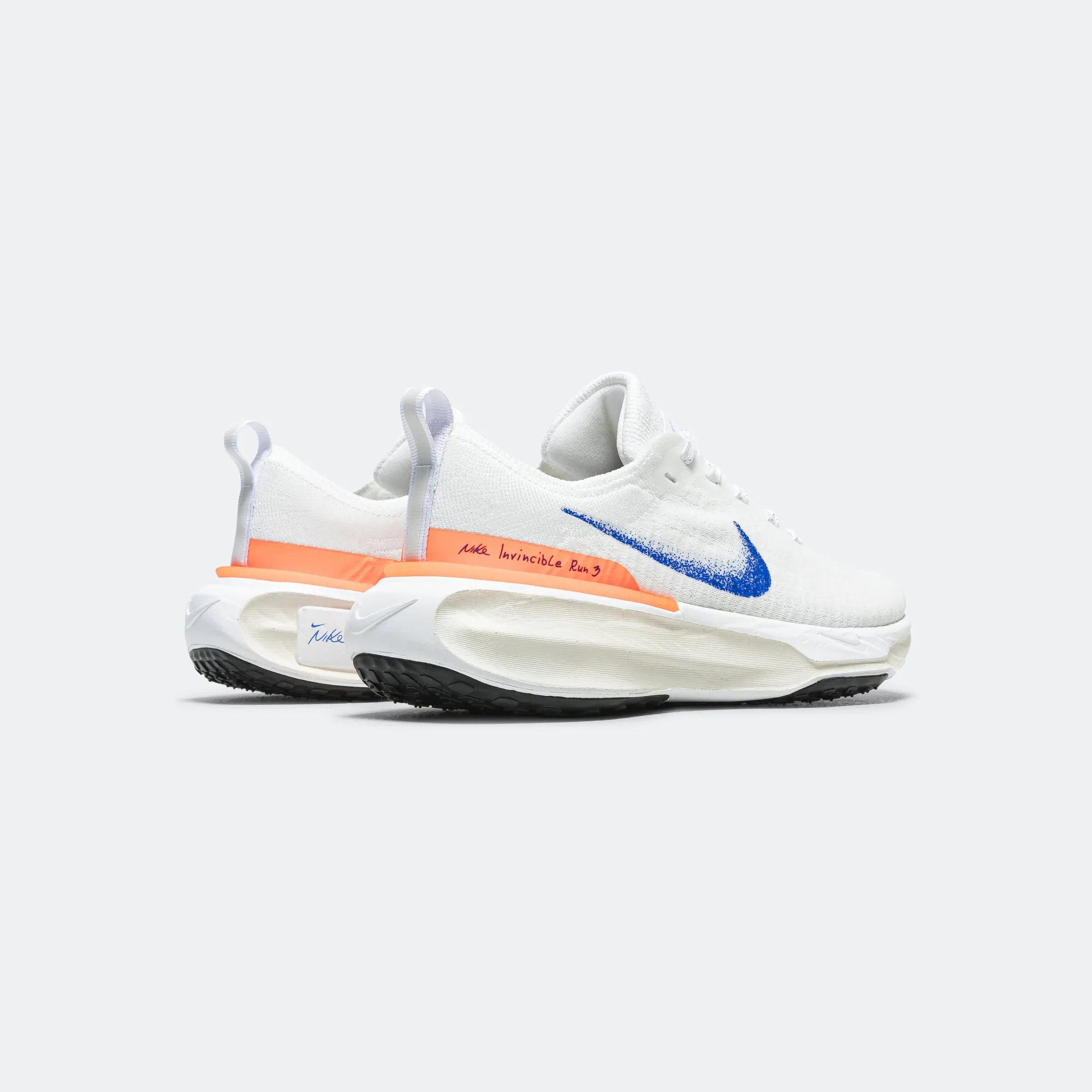 Mens ZoomX Invincible 3 'Blueprint' - White/Racer Blue-Total Orange