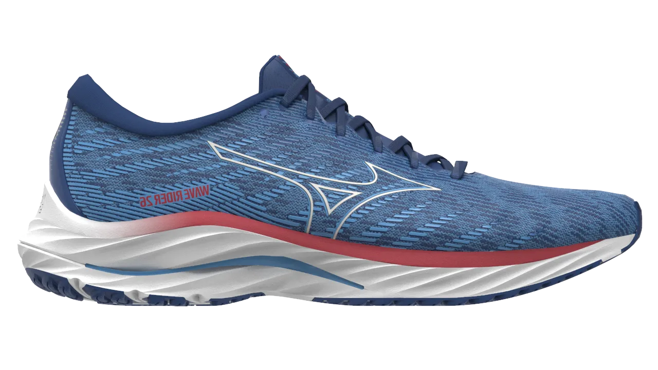 Mizuno Men's Wave Rider 26 - All Aboard/Vaporous Gray/American Beauty