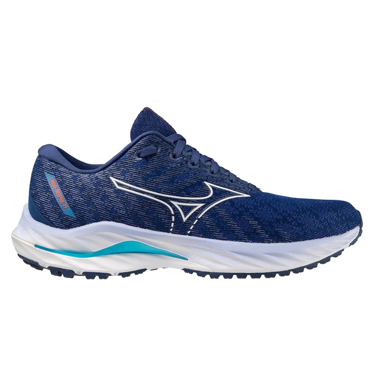 Mizuno Wave Inspire 19 Womens | Bdepth/white/aquarius