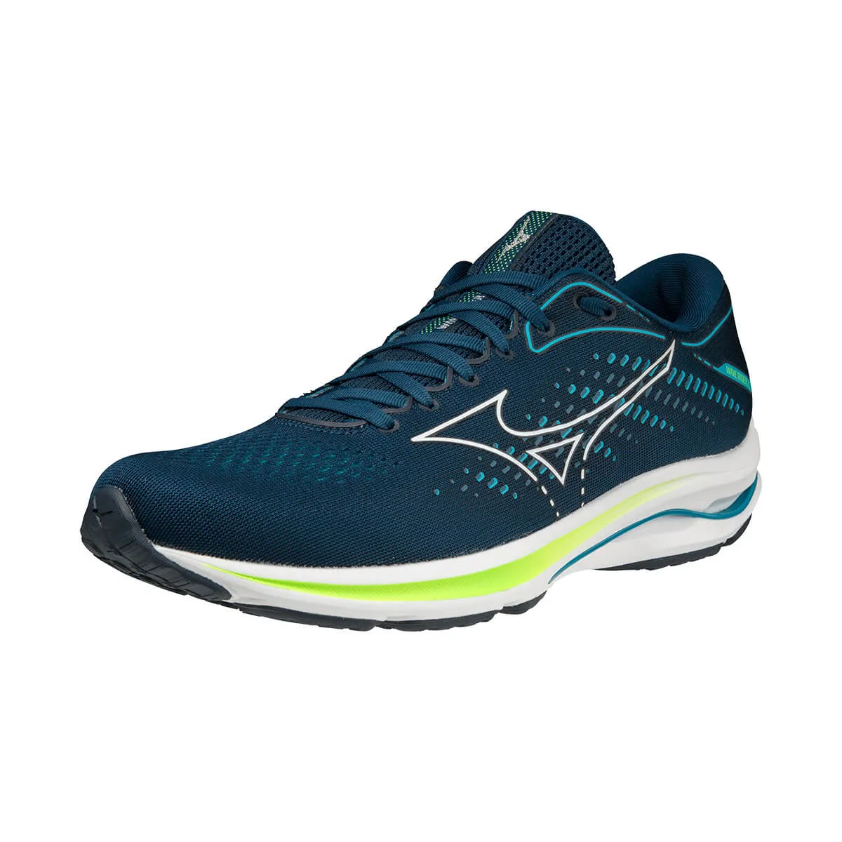 Mizuno Wave Rider 25 Mens | Gibraltars/wht/greengeck