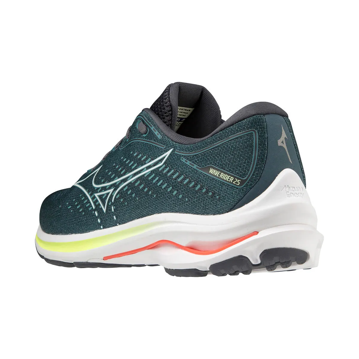 Mizuno Wave Rider 25 Mens | Smokeblue/wht/neolime