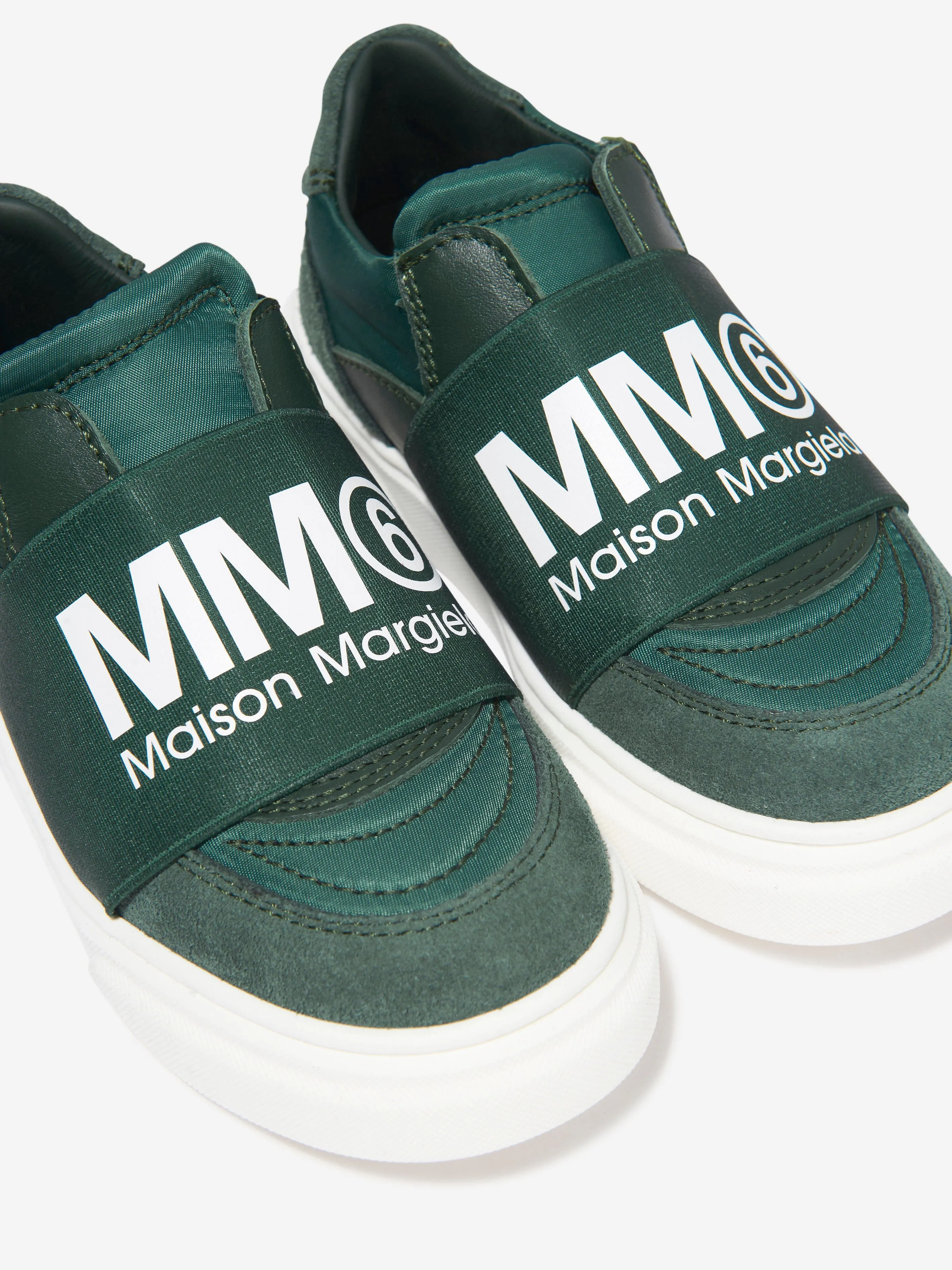 MM6 Maison Margiela Kids Suede Logo Trainers