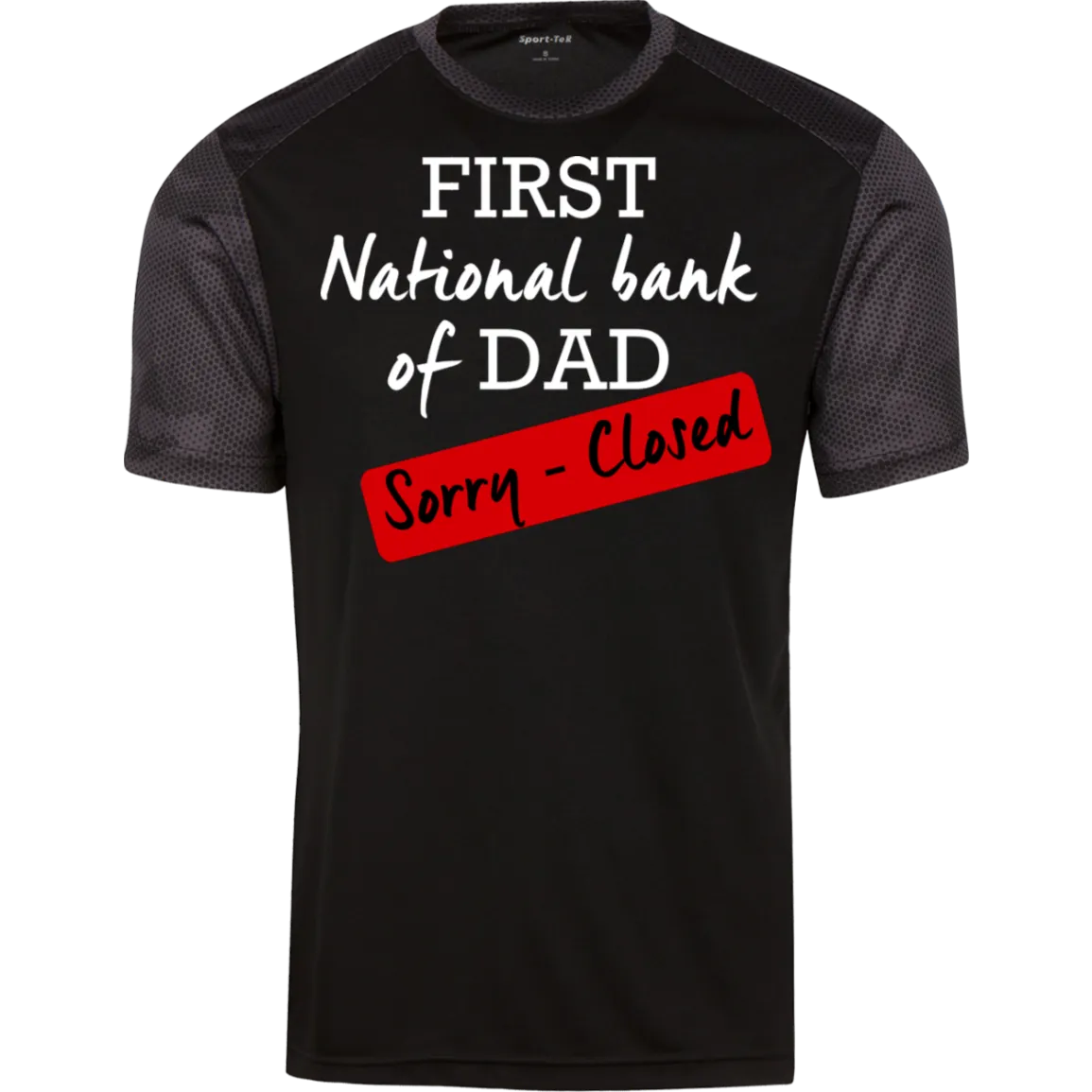 National Bank of Dad CamoHex  T-Shirt