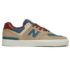 New Balance 574 Vulc Shoes - Tan/Sage