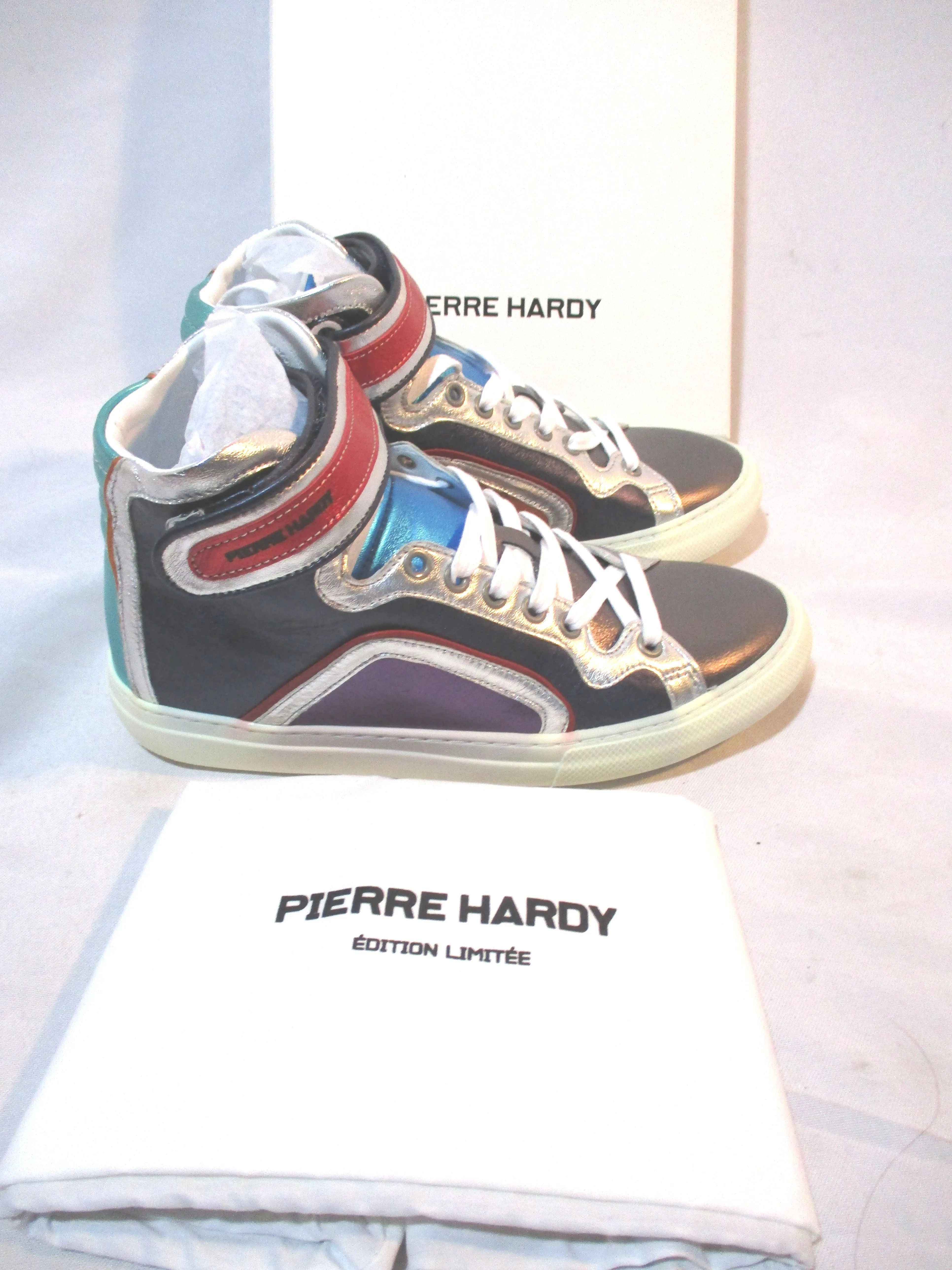 NEW PIERRE HARDY NAPPA COLORAMA MULTI Sneaker Shoe 36 TRAINER Sport Womens