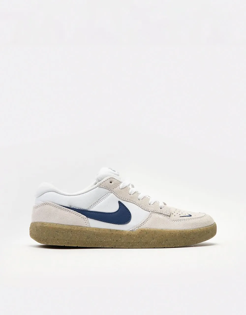 Nike SB Force 58 Skate Shoes - White/Navy-White-Gum Light Brown