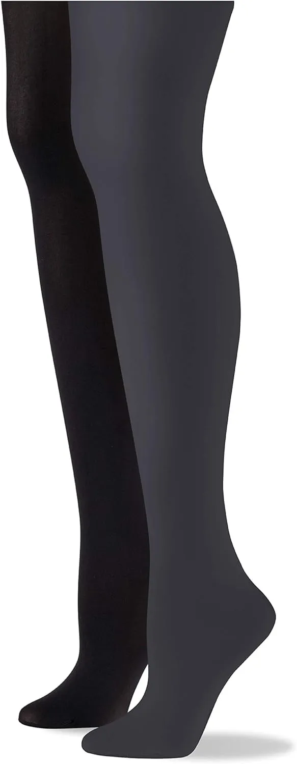 No nonsense Women’s Super Opaque Control Top Tights - Smooth & Slim - 90 Denier