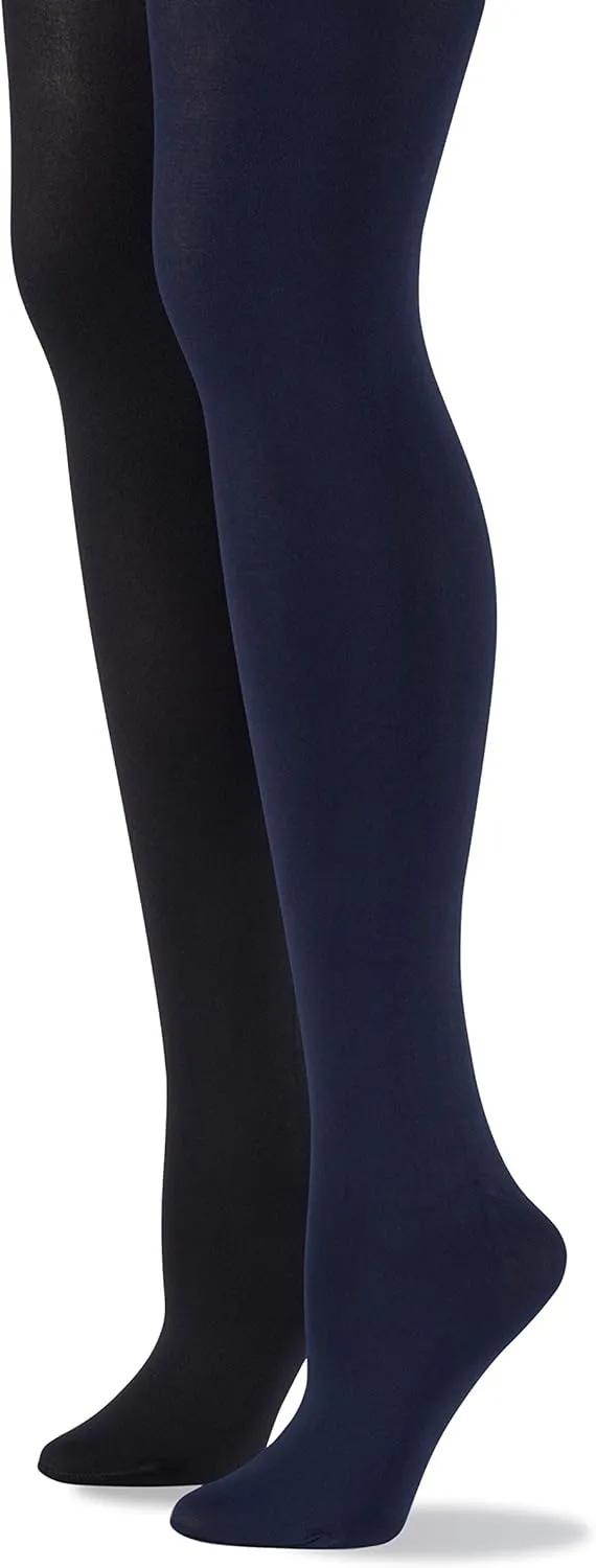 No nonsense Women’s Super Opaque Control Top Tights - Smooth & Slim - 90 Denier