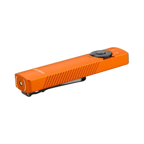 OLIGHT ARKFELDPRO3ROGV3 Arkfeld Pro Flat EDC Flashlight with LED Light UV and Laser - Orange