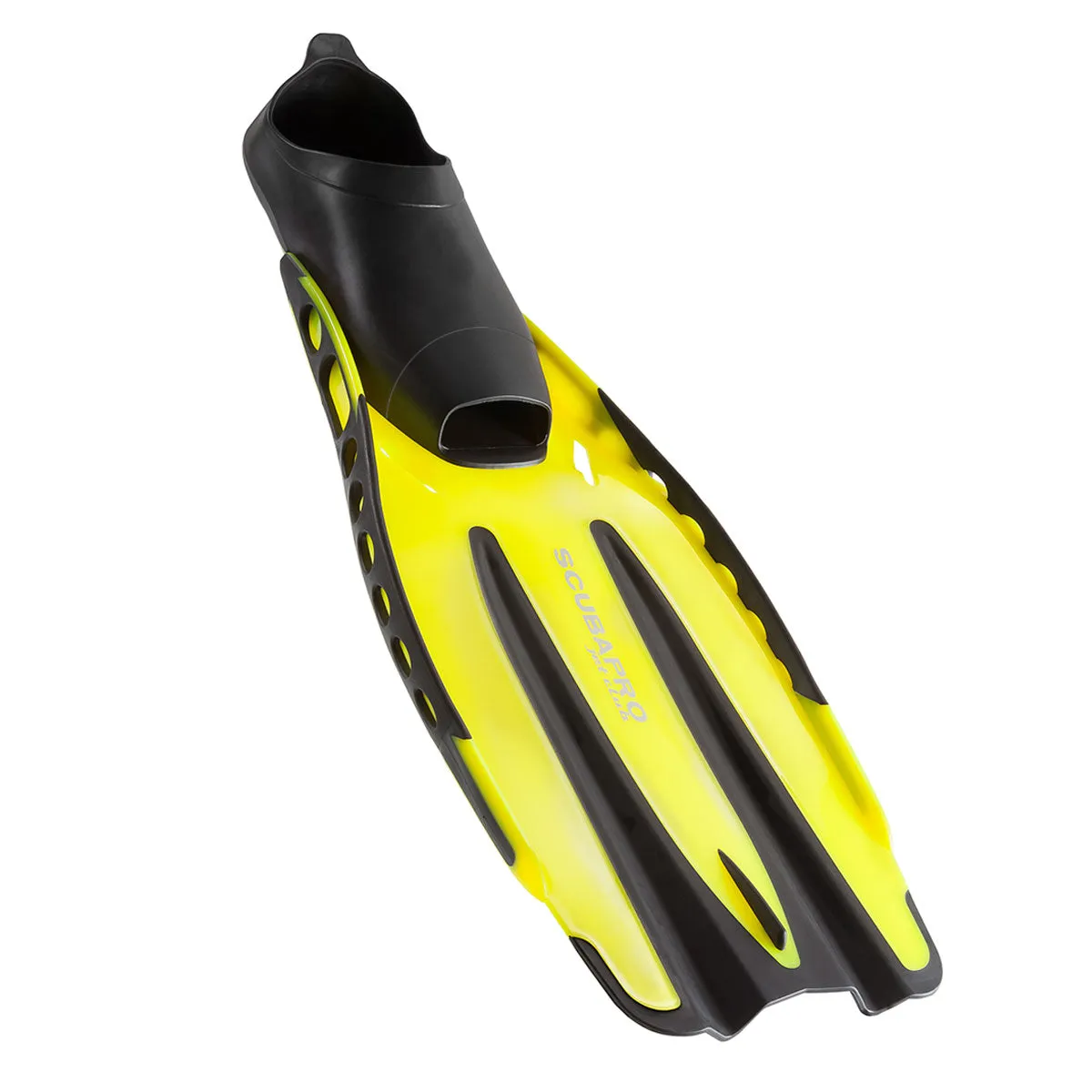 Open Box ScubaPro Jet Club Full Foot Dive Fins-Yellow-Medium -40-41