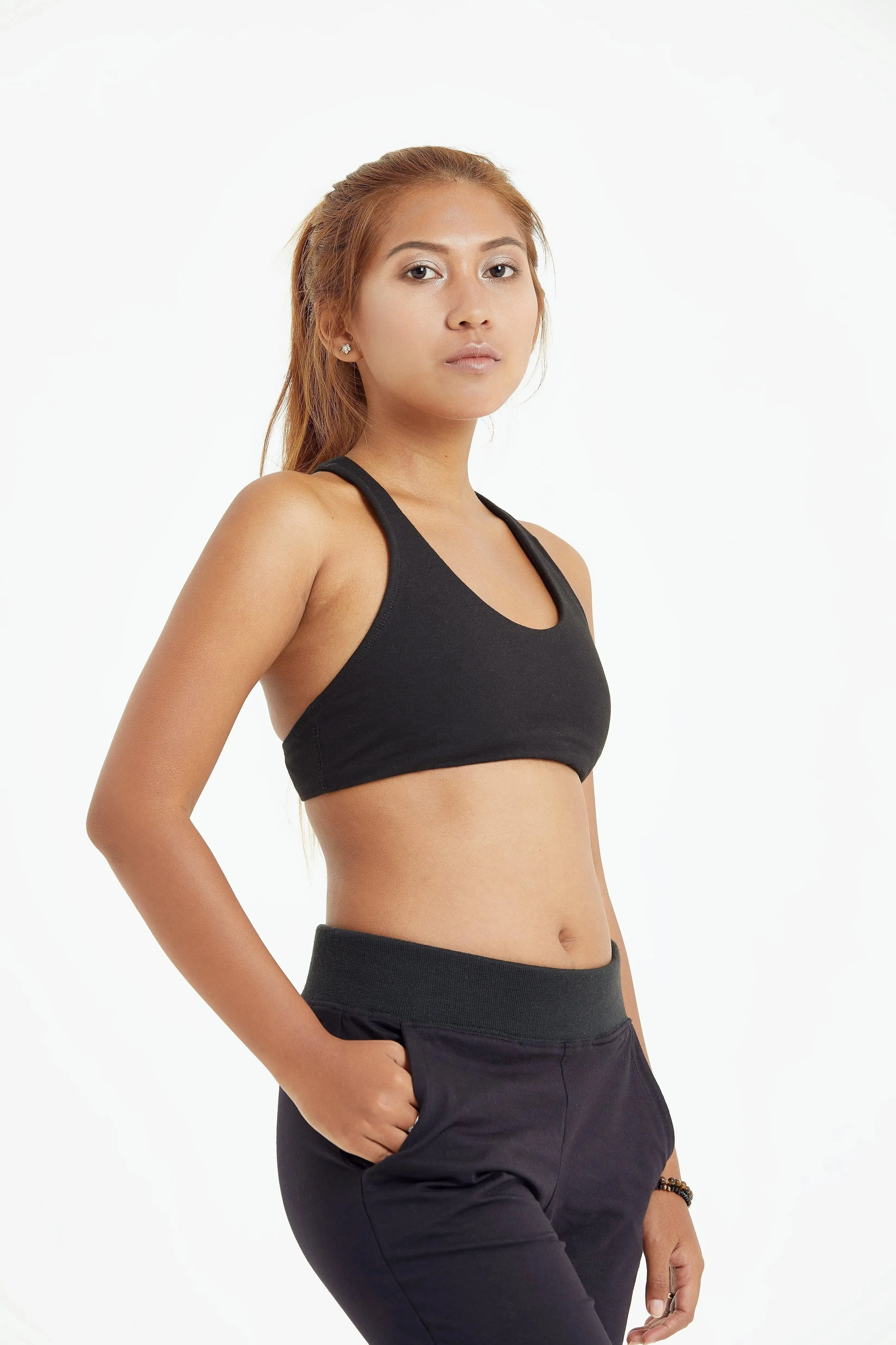 Organic Sports Bra | Black