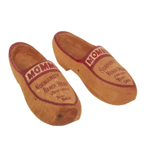 Original U.S. WWII Bring Back French Sabot Wooden Clogs From “Normandy Beach Head June 1944”