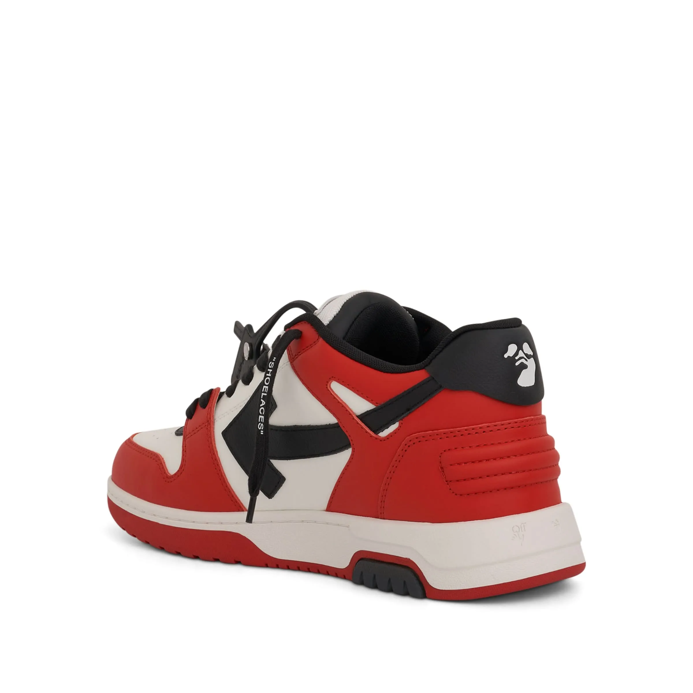 Out Of Office Calf Leather Sneaker in Red/Black