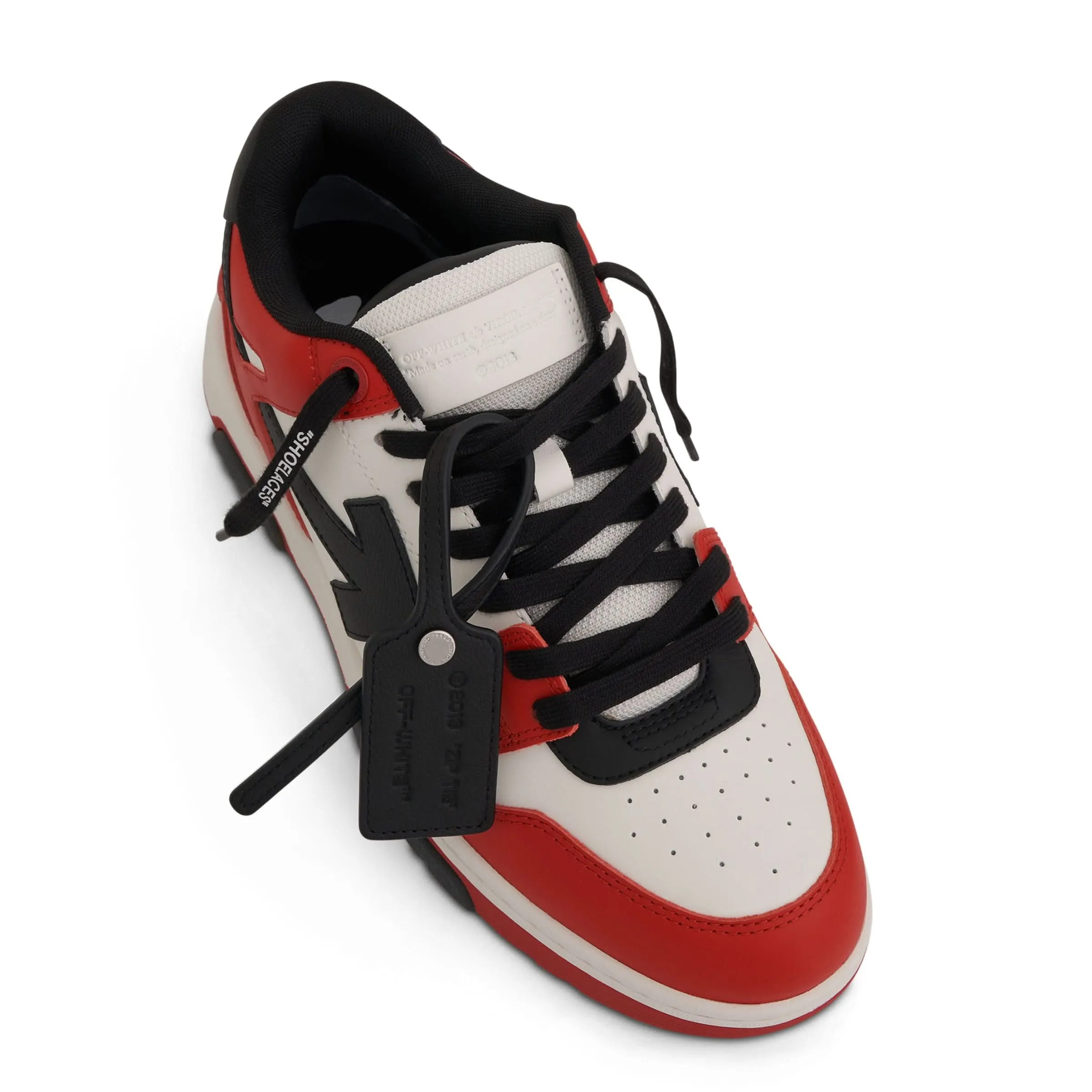 Out Of Office Calf Leather Sneaker in Red/Black