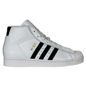 Pro Model ADV White Black Gold Adidas Skateboarding Leather Shoes