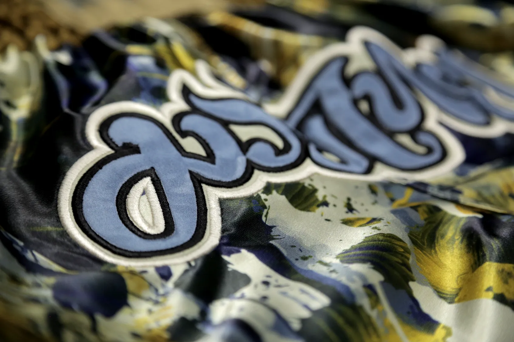 "Drip" Muay Thai Shorts (Navy/Gold)