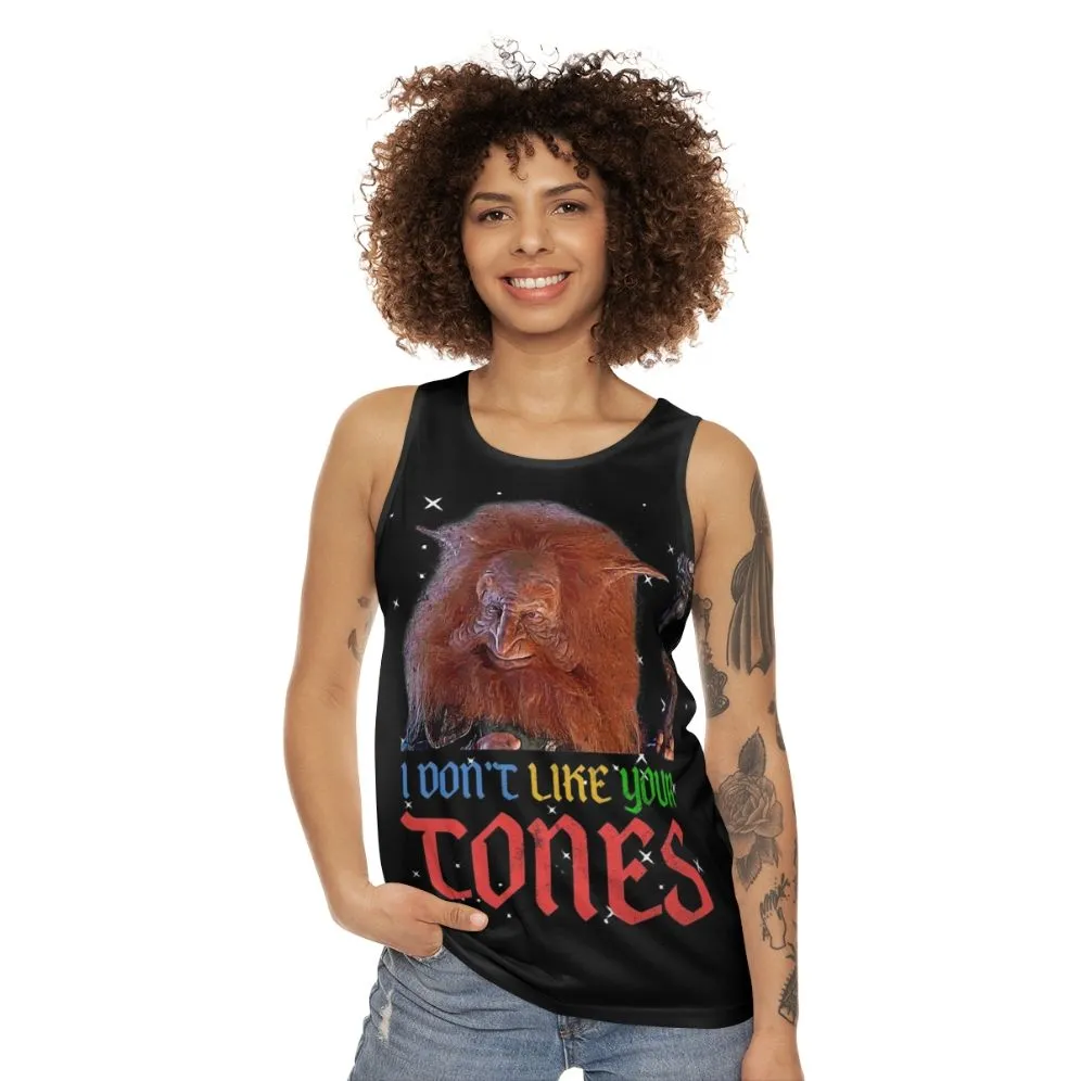 "I Don't Like Your Tones" Retro 80s Unisex Tank Top