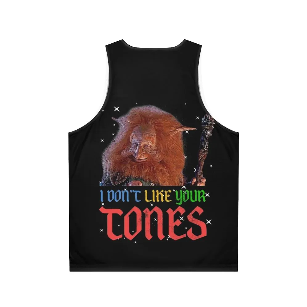 "I Don't Like Your Tones" Retro 80s Unisex Tank Top