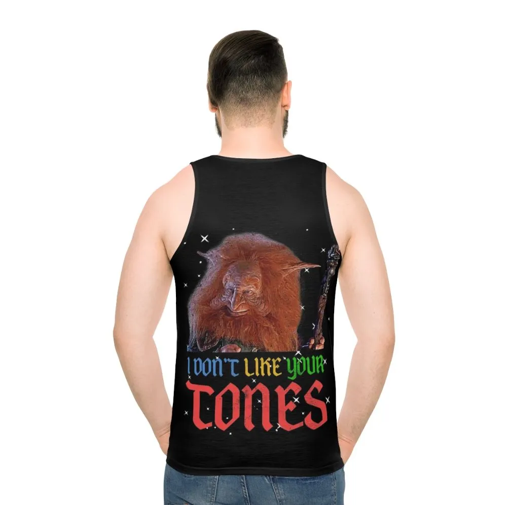 "I Don't Like Your Tones" Retro 80s Unisex Tank Top