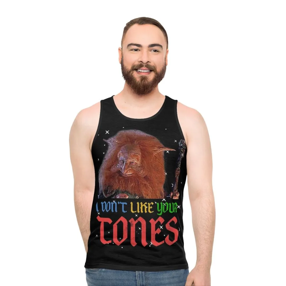 "I Don't Like Your Tones" Retro 80s Unisex Tank Top