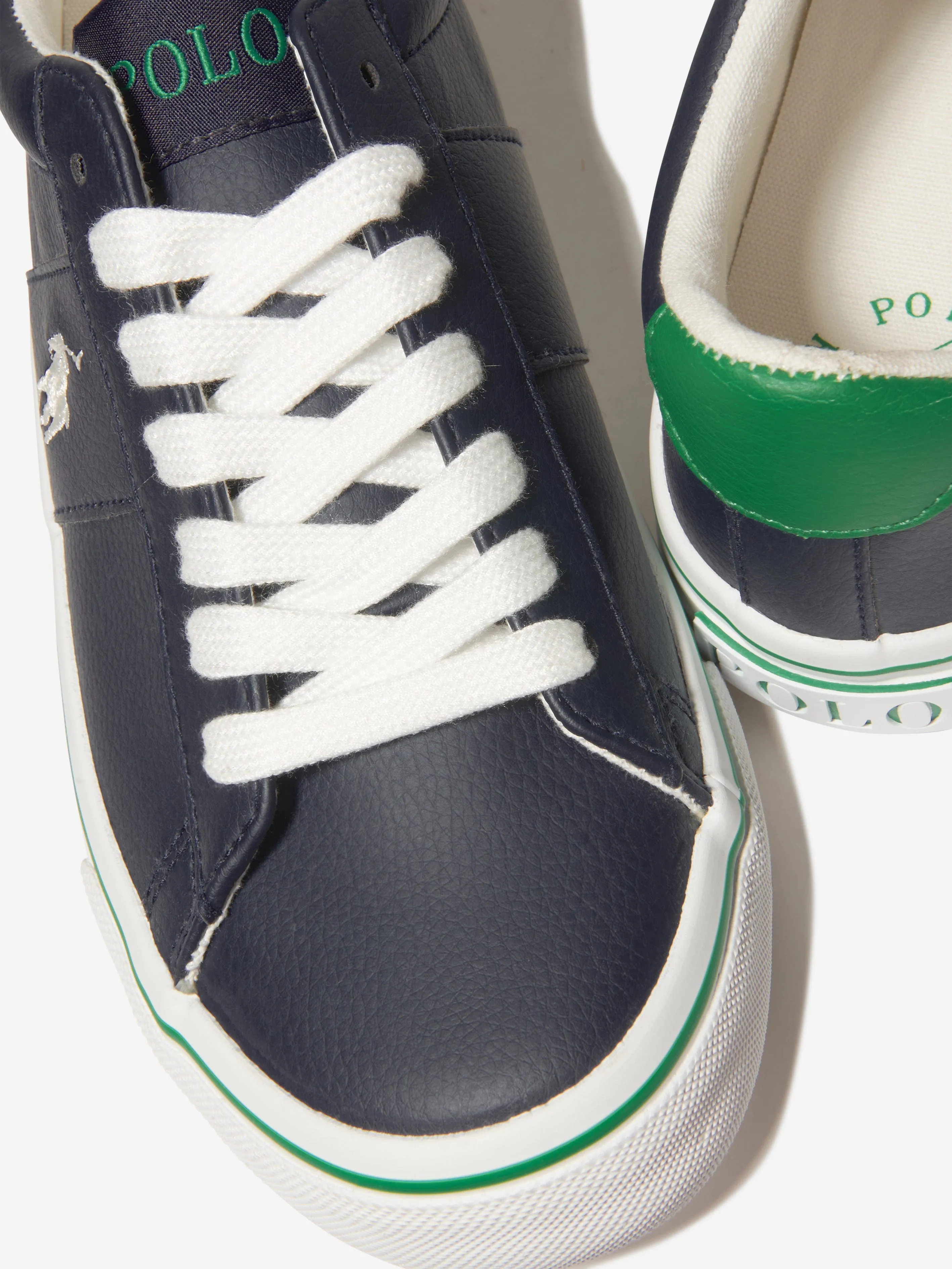 Ralph Lauren Boys Sayer Trainers in Navy