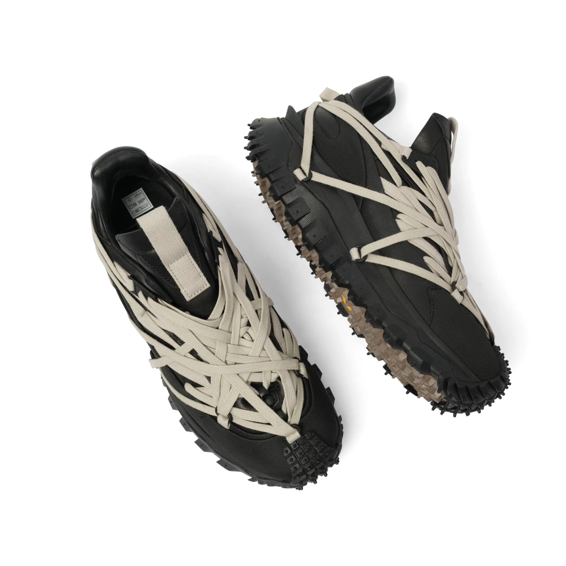 Rick Owens x Moncler Trailgrip Megalace Sneaker in Black