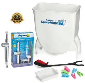 RinseWorks Aquaus :: SprayMate Bundle - Cloth Diaper Sprayer Splatter Shield   Diaper Sprayer