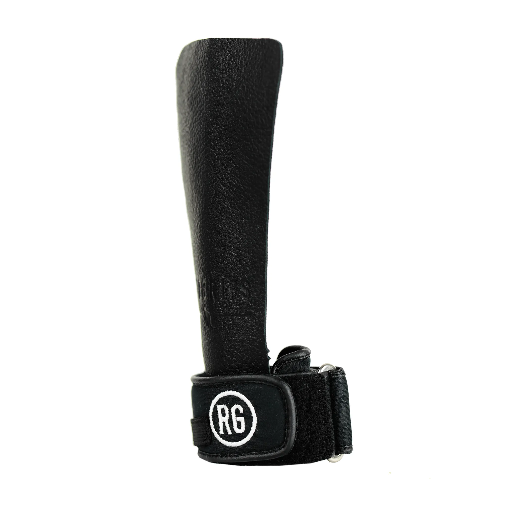 RooGrips 3 Finger Leather Gymnastic Grips Black