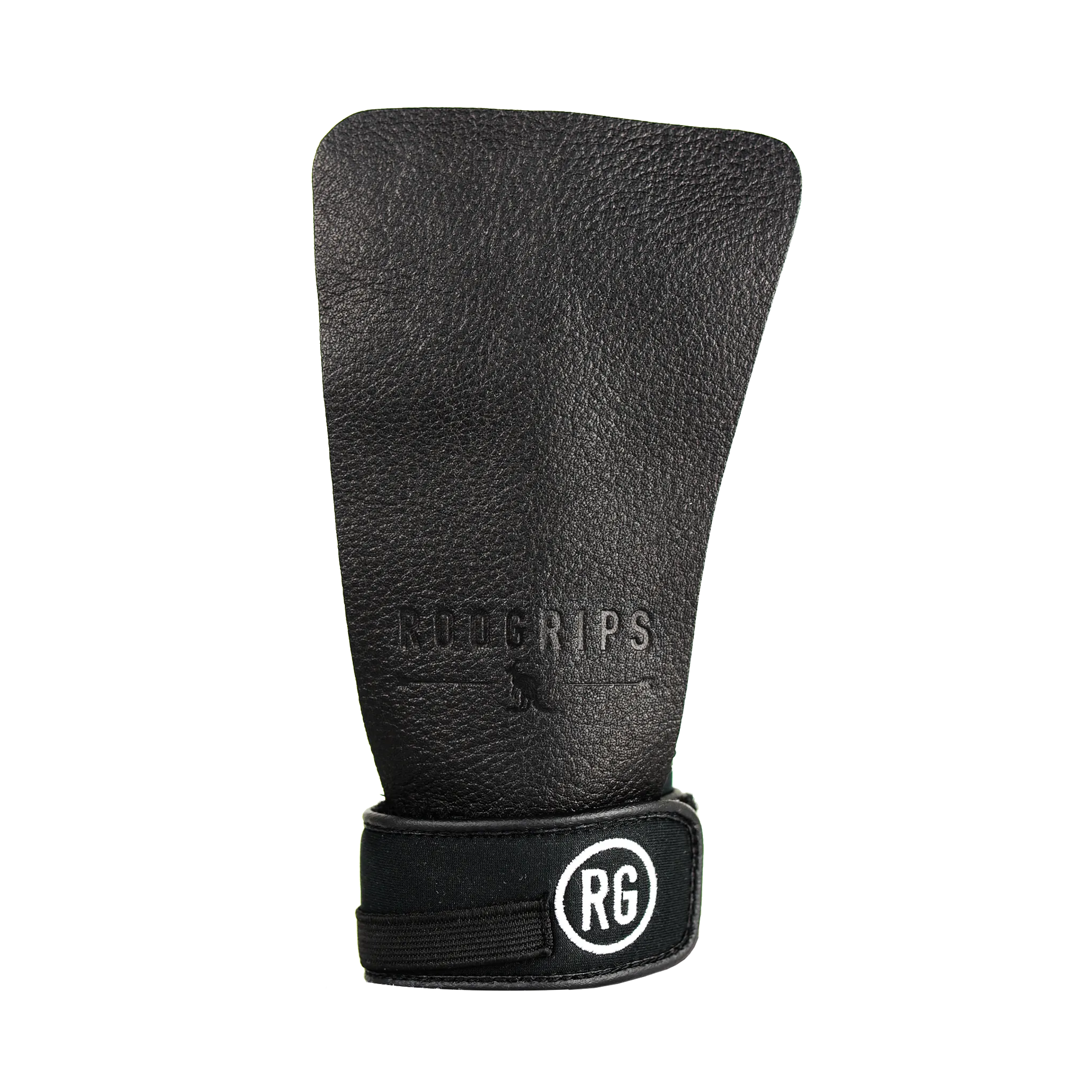 RooGrips 3 Finger Leather Gymnastic Grips Black