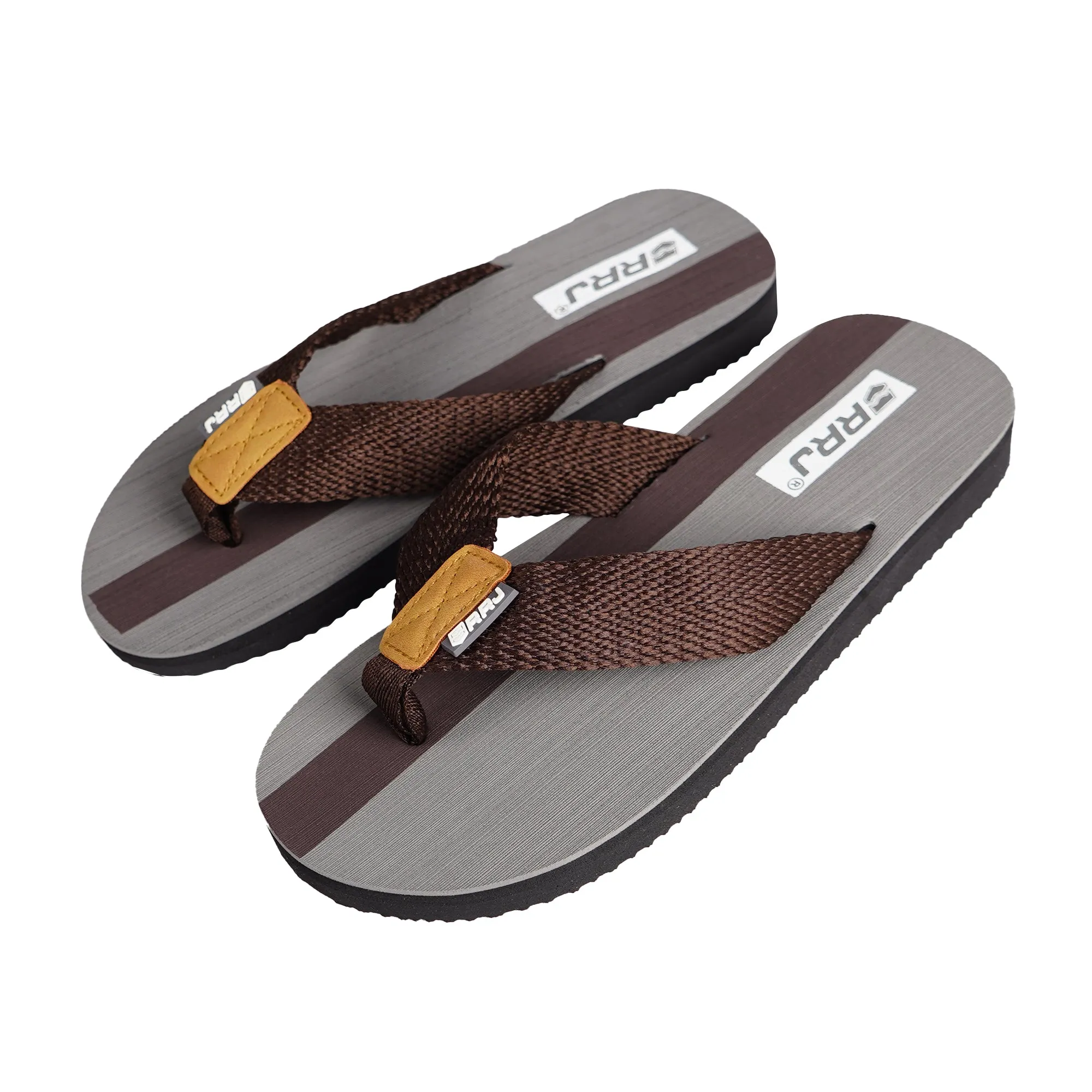 RRJ Men's Accessories Basic Footwear Flip-flop 107764 (Brown)