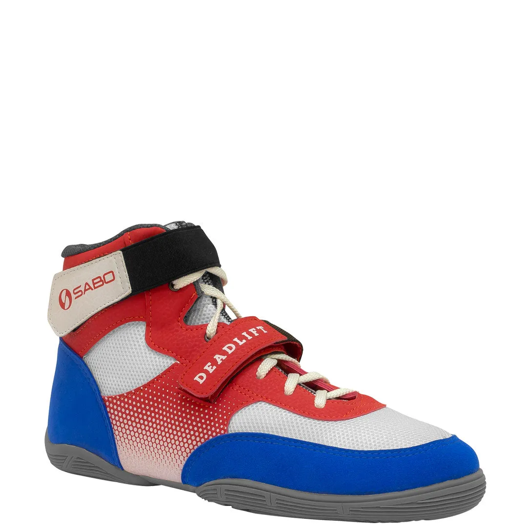 SABO Deadlift-1 Lifting shoes - Red, White & Blue