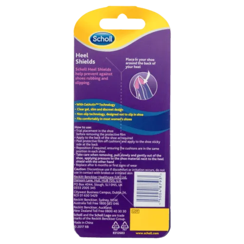 SCHOLL PARTY FEET GEL HEEL SHIELDS