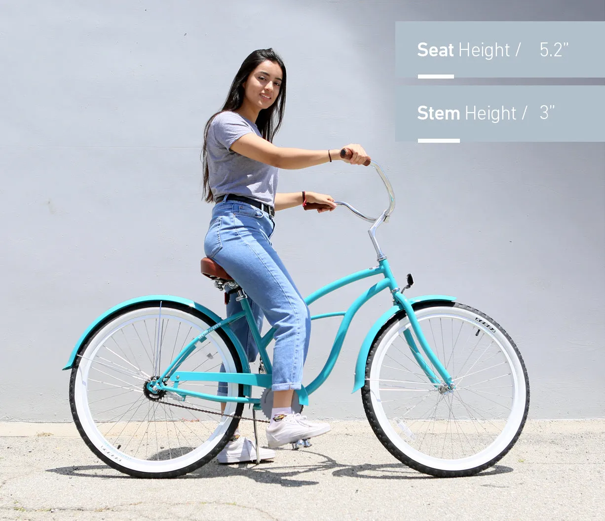 sixthreezero BE Woman 3 Speed Women's Beach Cruiser Bicycle