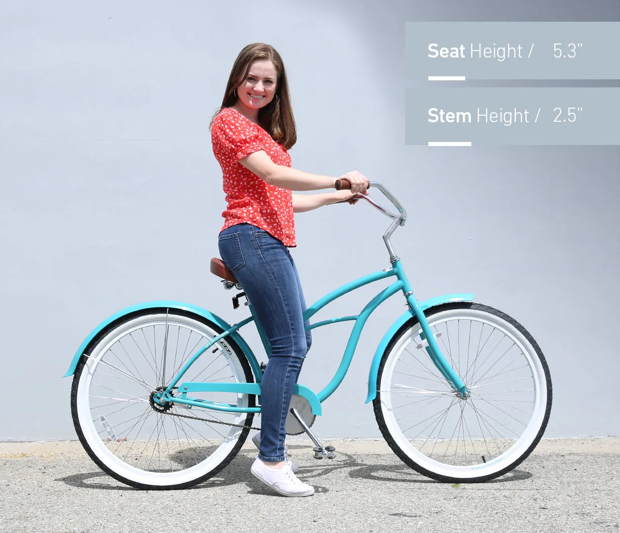 sixthreezero BE Woman 3 Speed Women's Beach Cruiser Bicycle