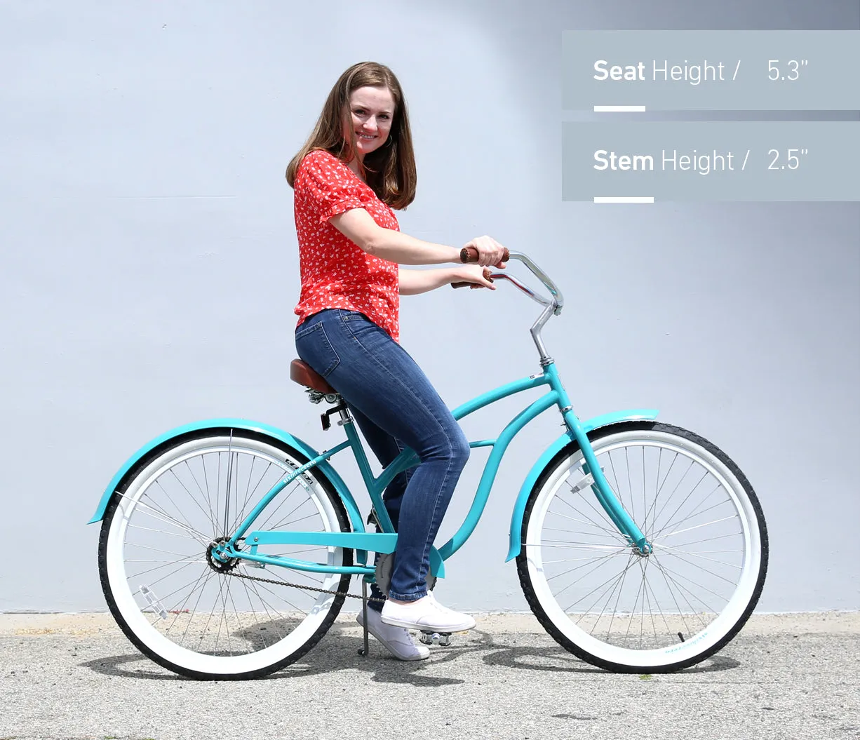 sixthreezero BE Woman 3 Speed Women's Beach Cruiser Bicycle