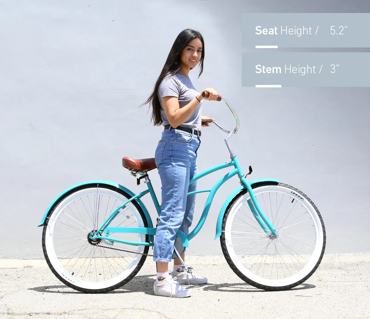 sixthreezero BE Woman 3 Speed Women's Beach Cruiser Bicycle