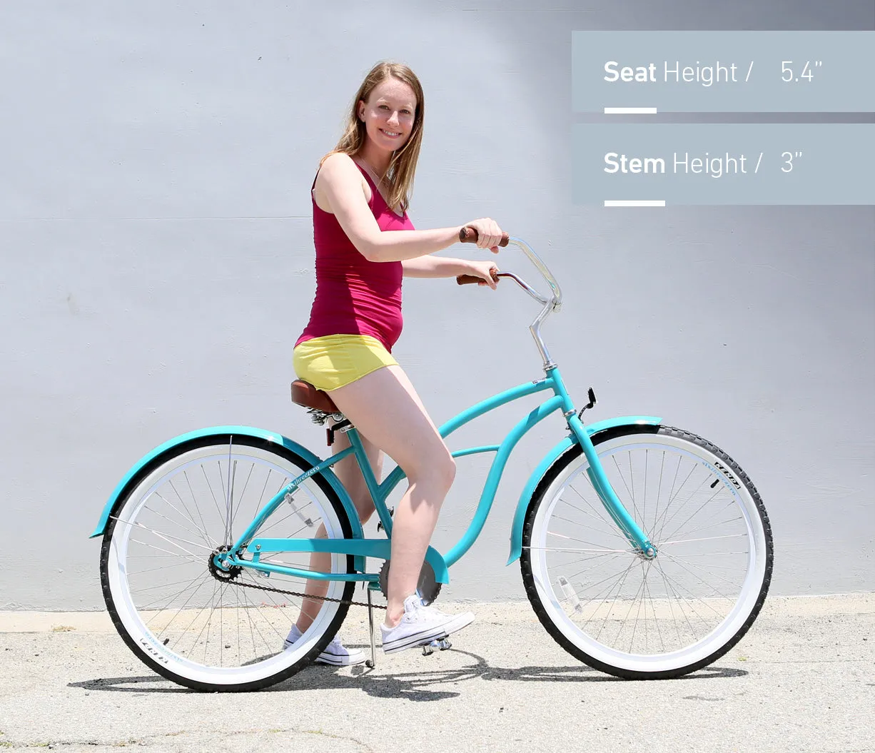 sixthreezero BE Woman 3 Speed Women's Beach Cruiser Bicycle