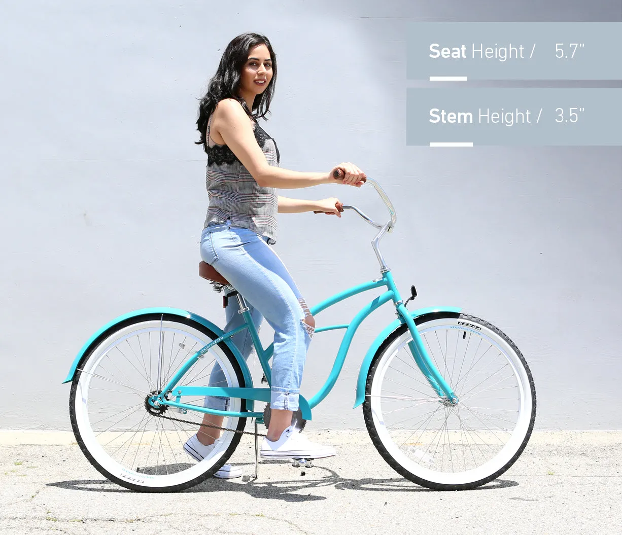 sixthreezero BE Woman 3 Speed Women's Beach Cruiser Bicycle