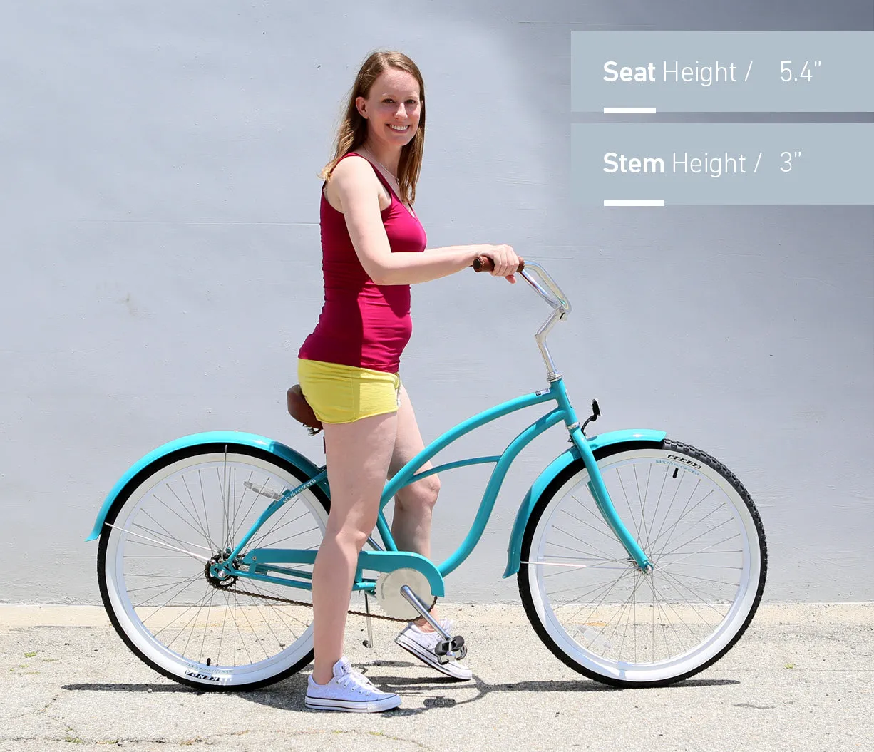 sixthreezero Scholar Woman 3 Speed 26" Beach Cruiser Bike