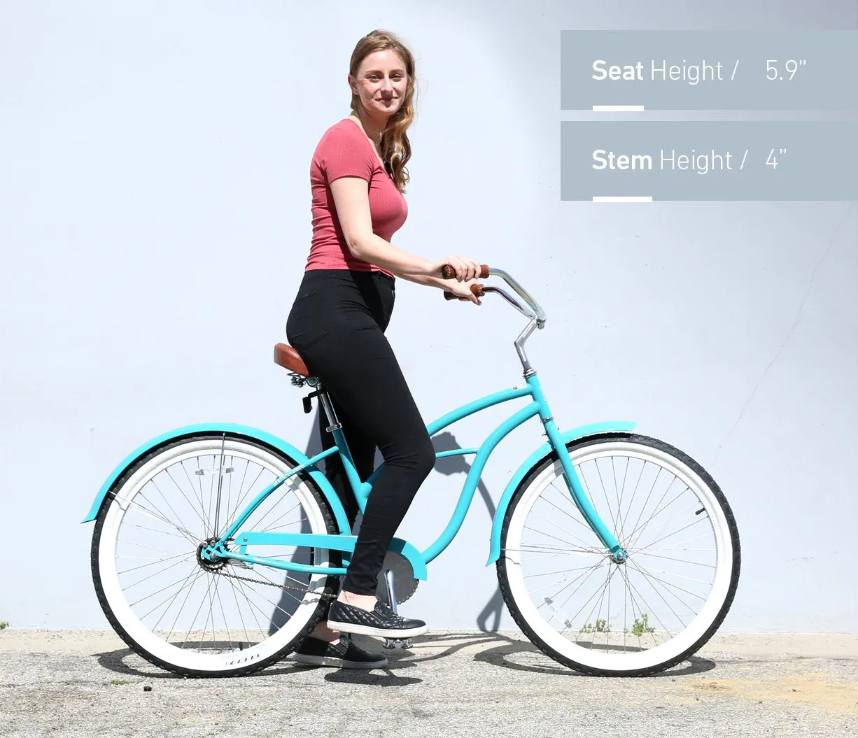 sixthreezero Scholar Woman 3 Speed 26" Beach Cruiser Bike