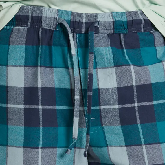 Smoky Blue Plaid Classic Sleep Pant- Life Is Good