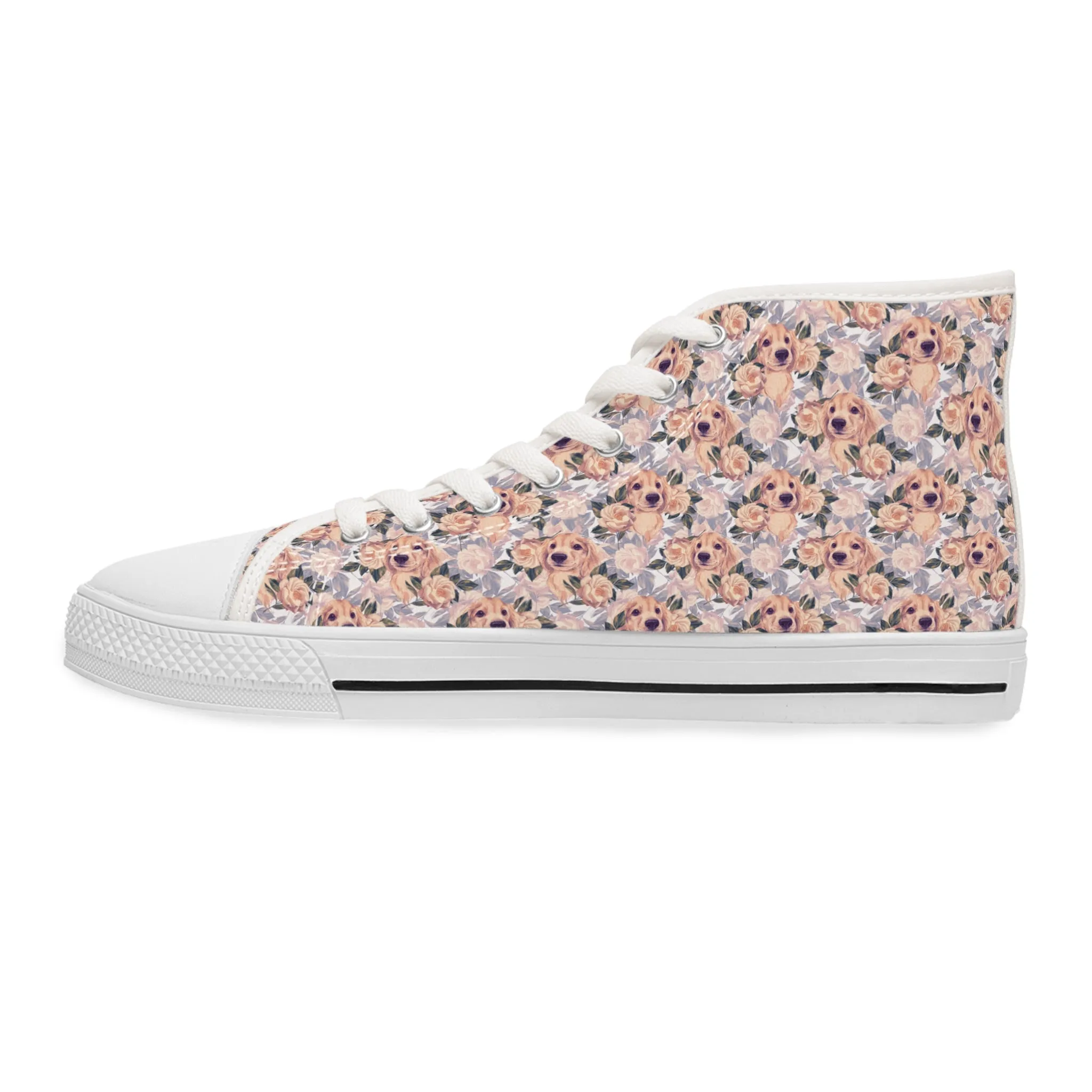 Sneakers - Hi Top - Floral Labradors