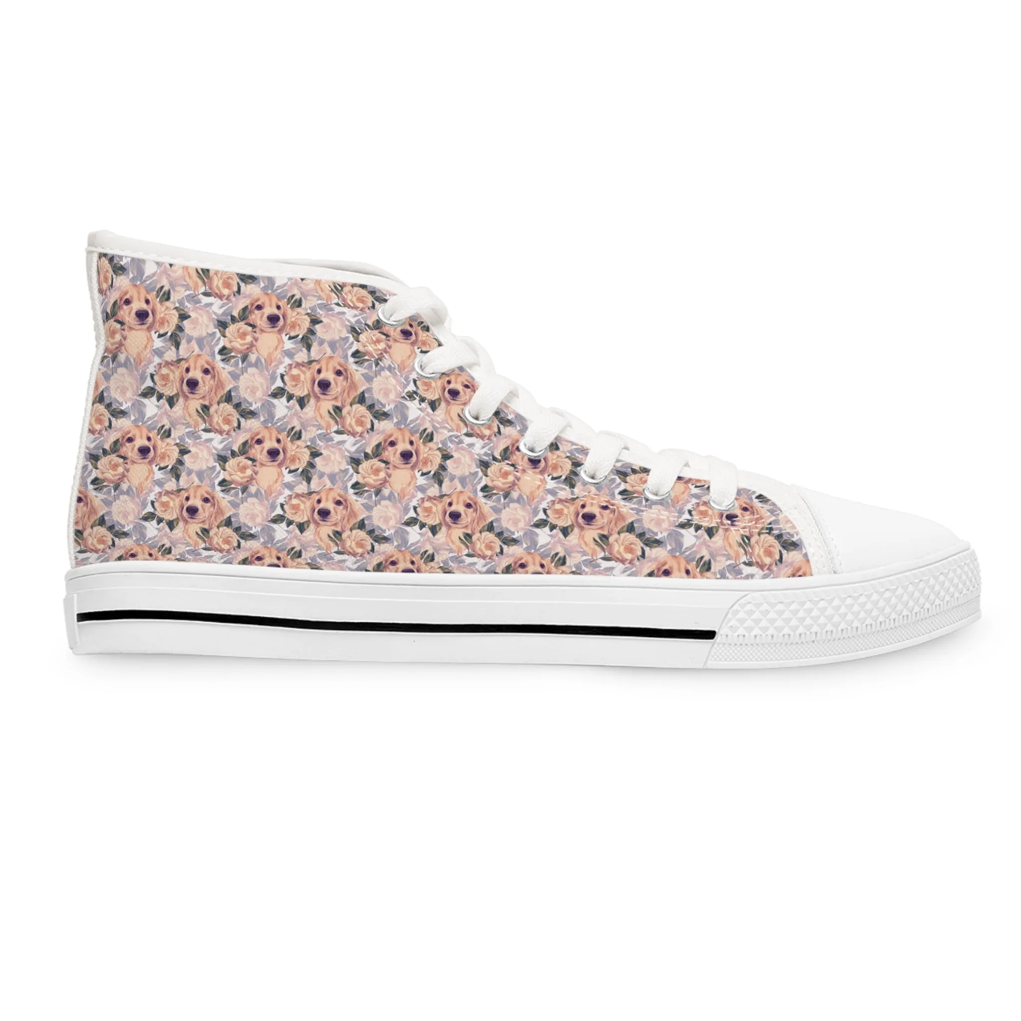 Sneakers - Hi Top - Floral Labradors