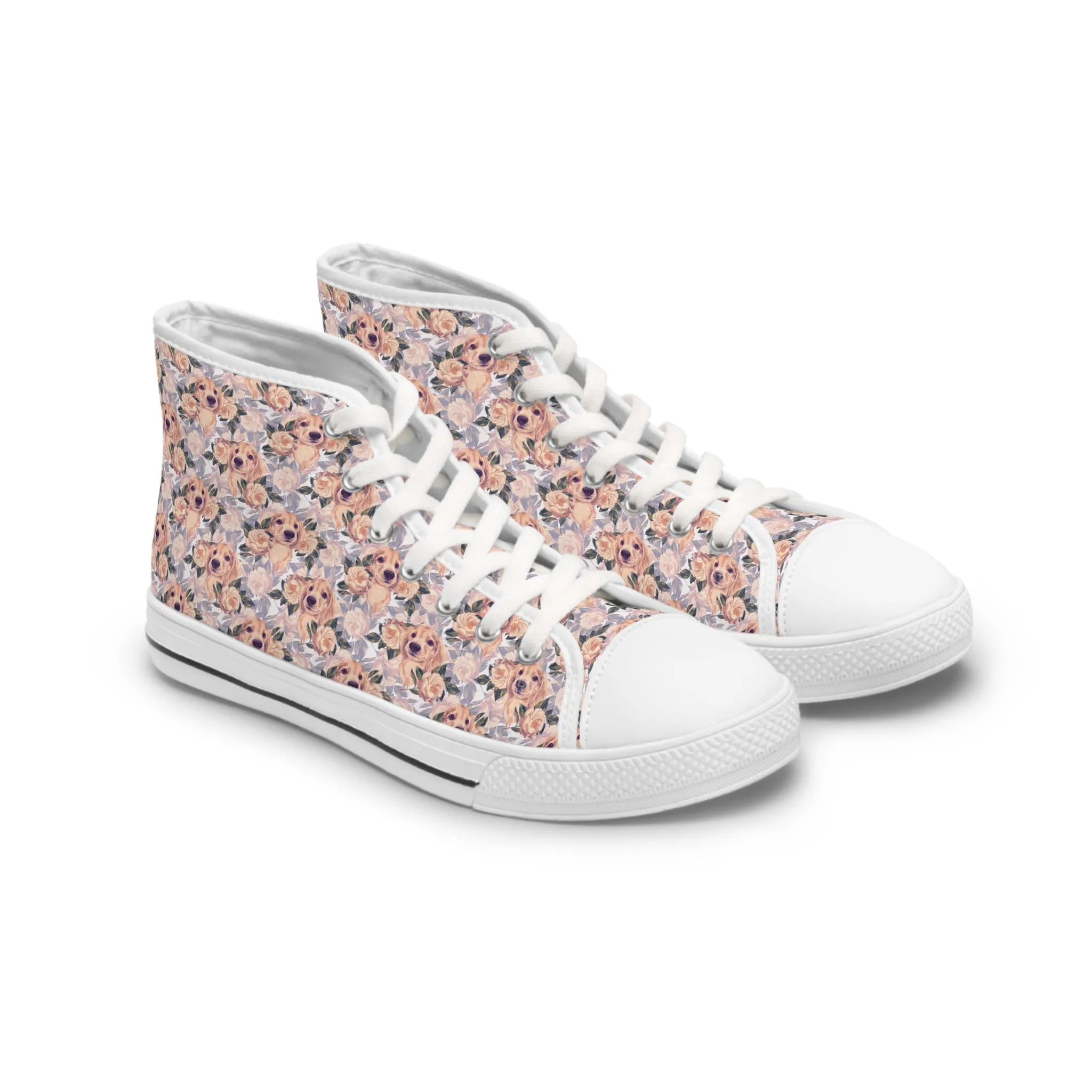 Sneakers - Hi Top - Floral Labradors