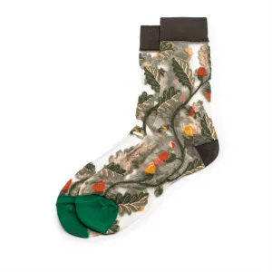 SOCKS Flower Field | Emerald Sheer